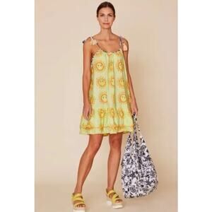 MODAPOSA Tonia Beach Cover Up in Lime Sole Tassel Dress Size Small NWT
